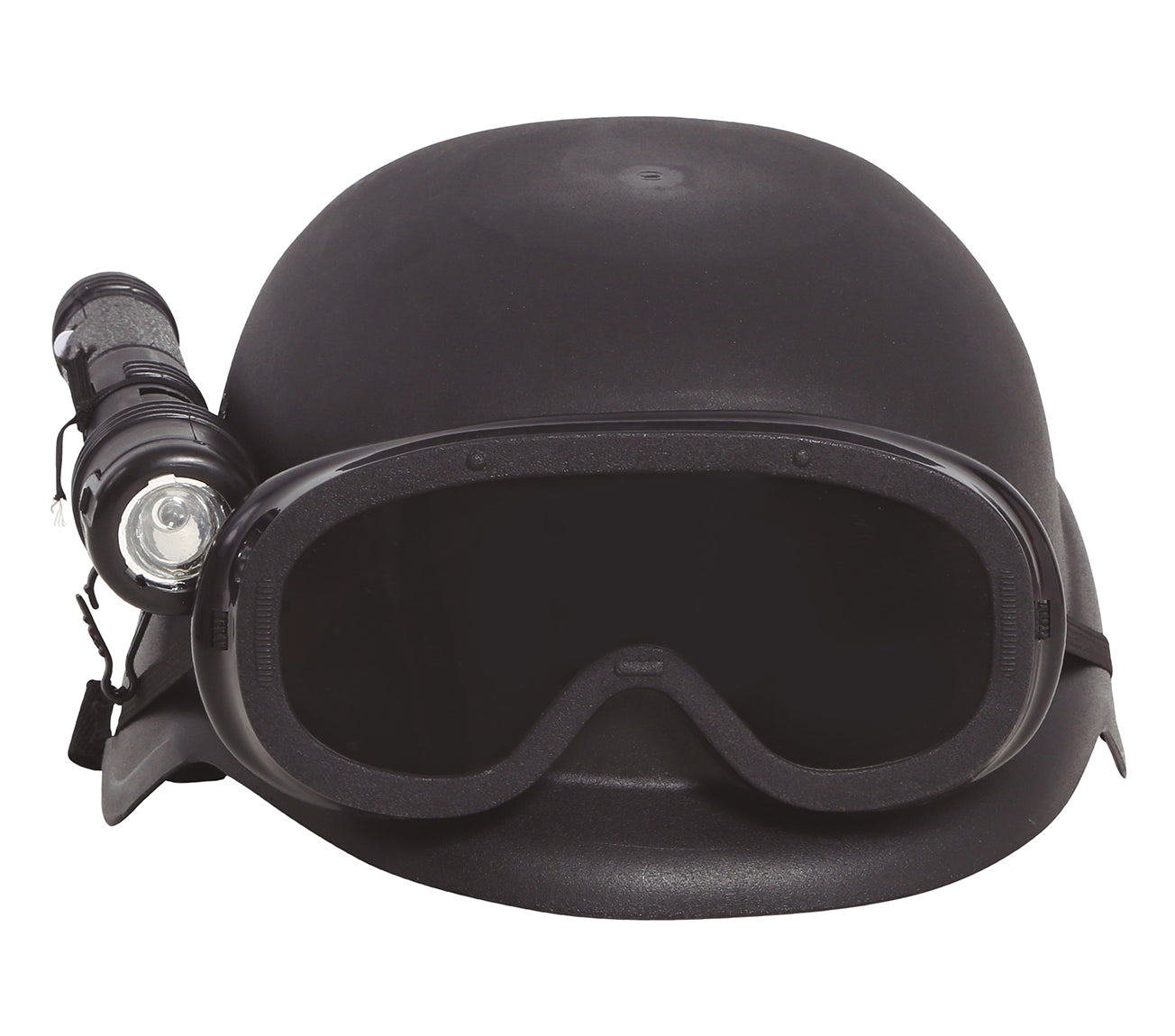 CHILD RIOT HELMET WITH FLASLIGHT