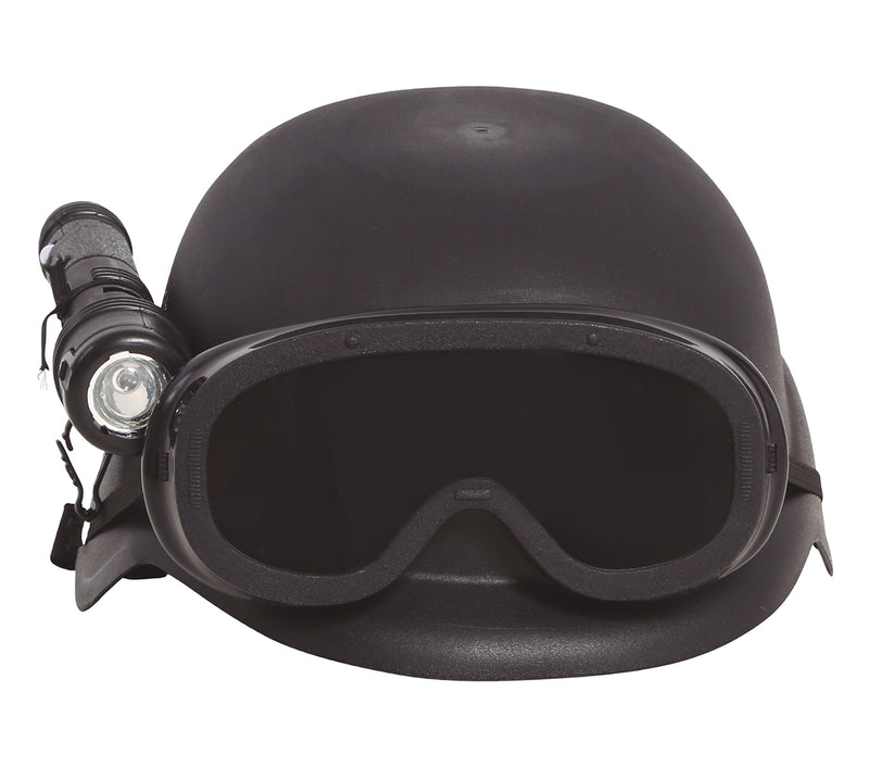 CHILD RIOT HELMET WITH FLASLIGHT