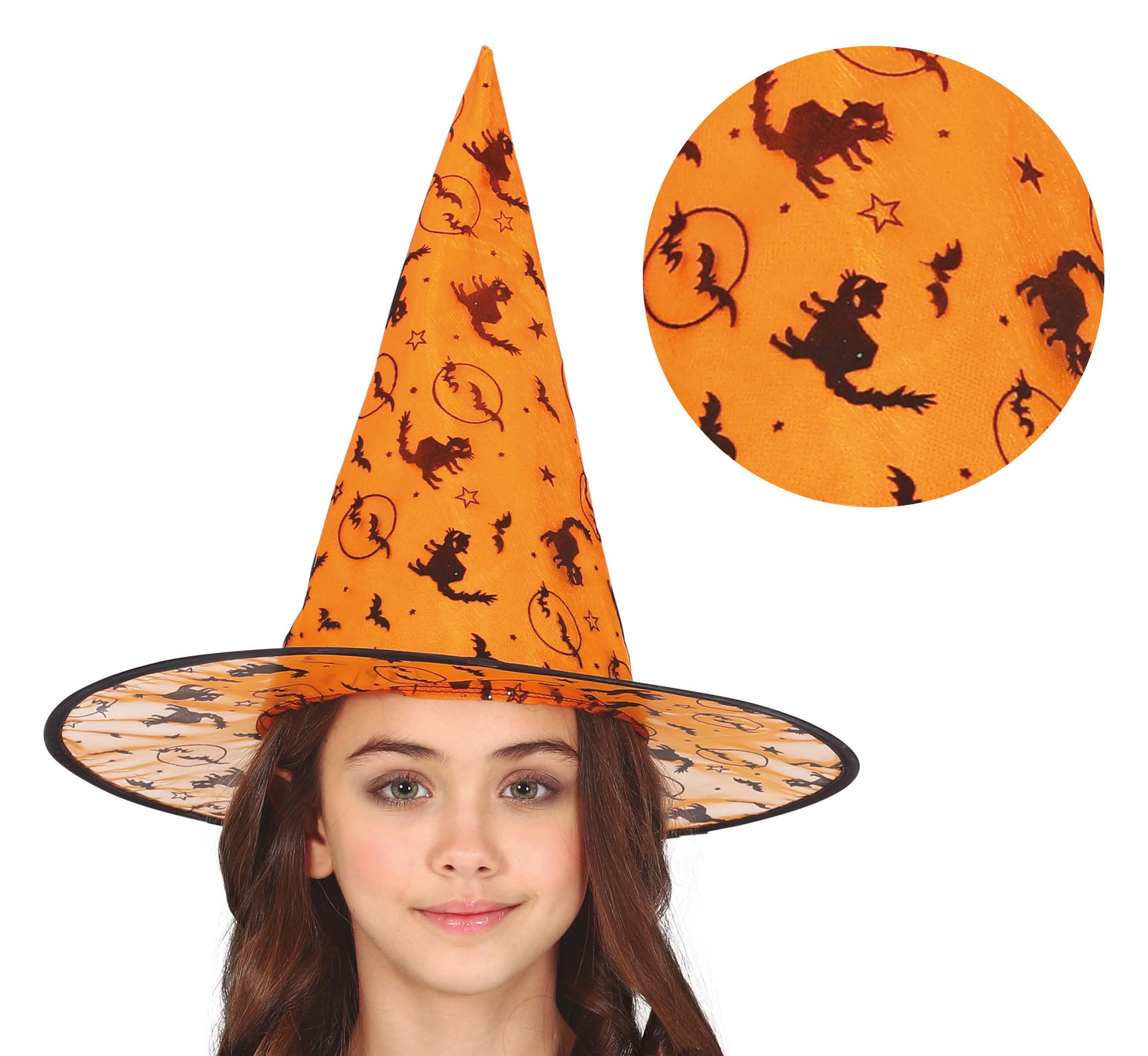 ORANGE WITCH HAT CHILD SIZE