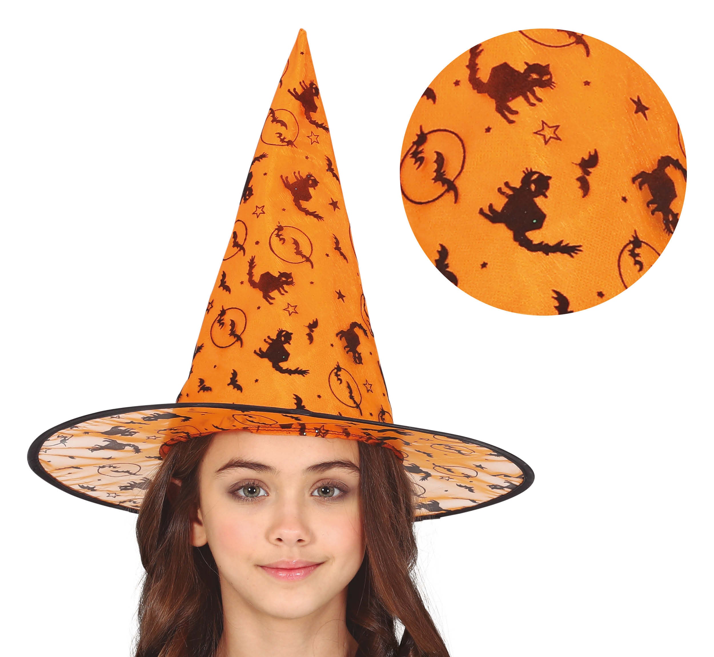 ORANGE WITCH HAT CHILD SIZE