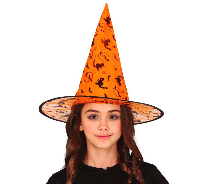 ORANGE WITCH HAT CHILD SIZE