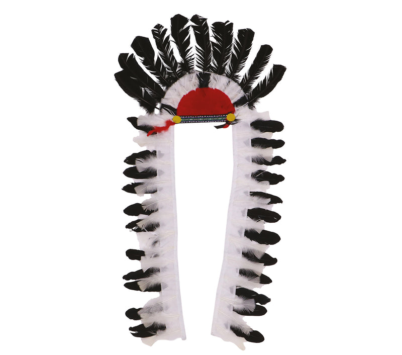 INDIAN FEATHER HEADDRESS, 116 CM