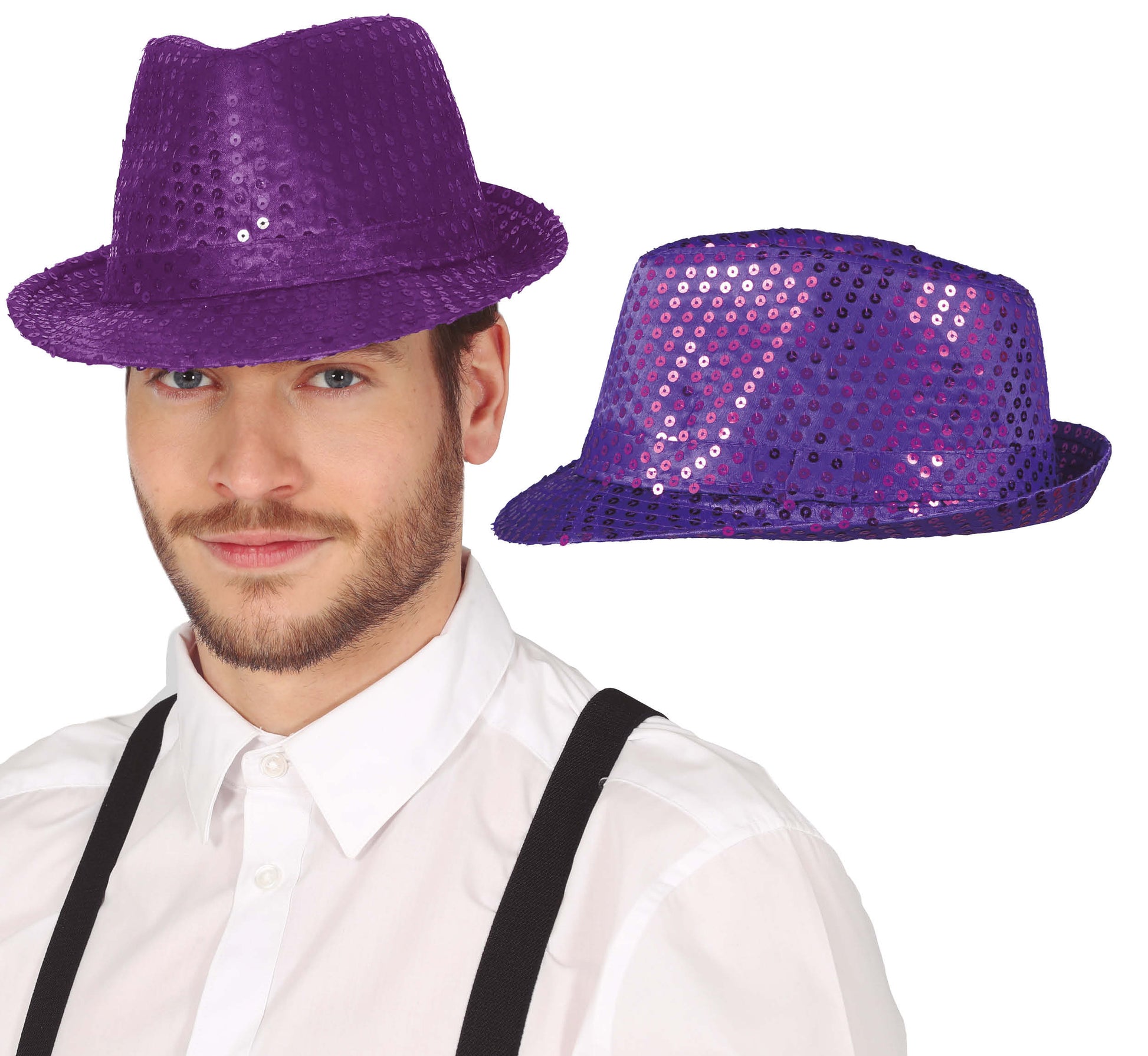 SEQUINED GANGSTER HAT