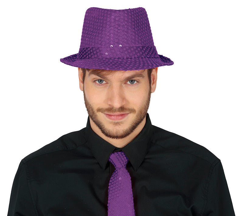 SEQUINED GANGSTER HAT