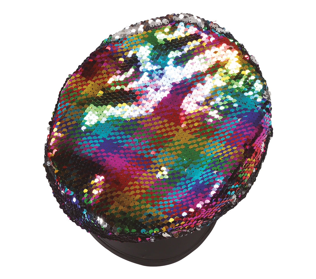 MULTICOLOR SEQUIN POLICE HAT