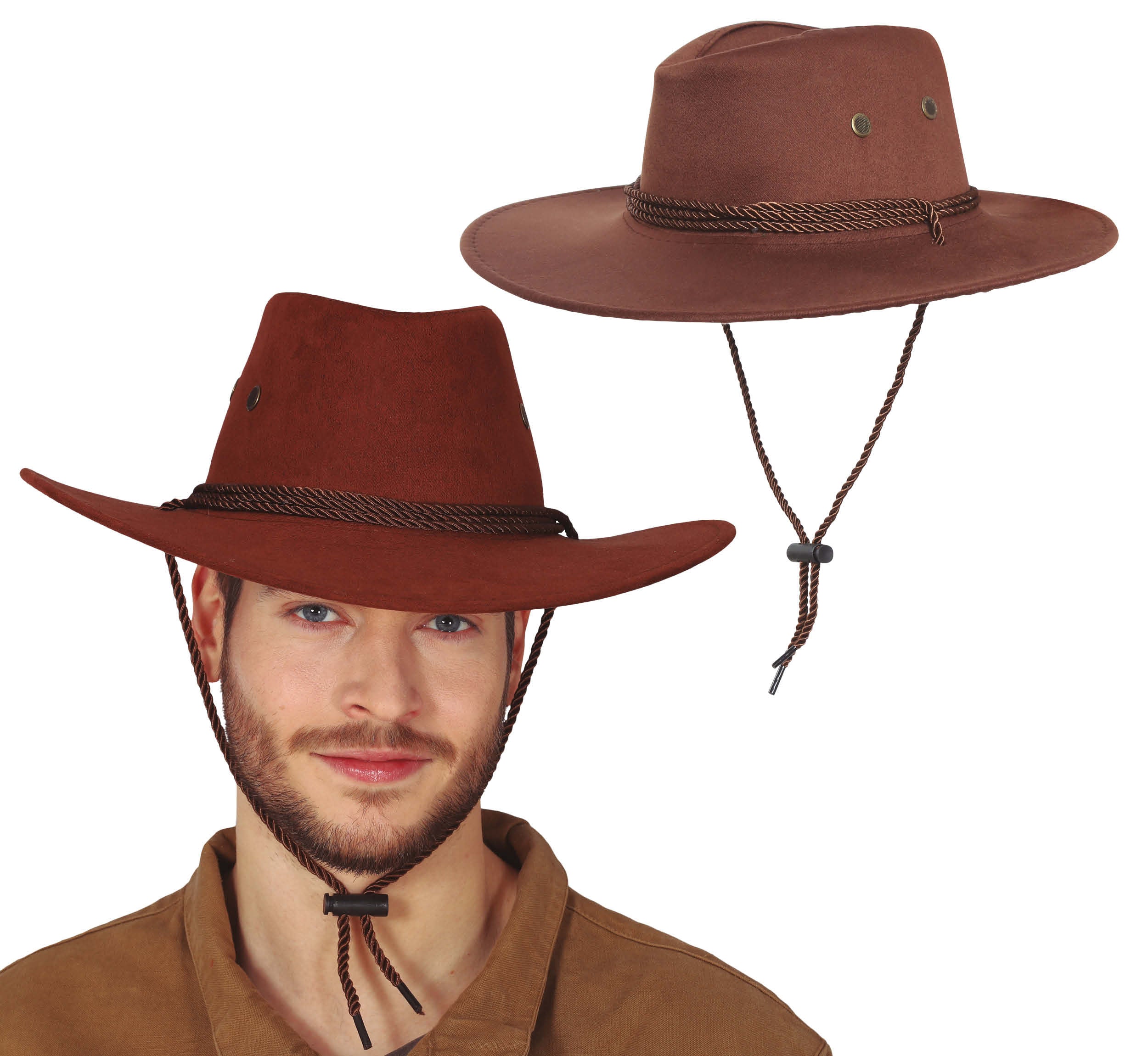 BROWN COWBOY HAT EXTRA BIG