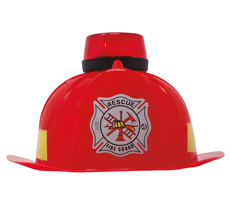 FIREMAN HELMET WITH SIREN, LIGHT AND SOU