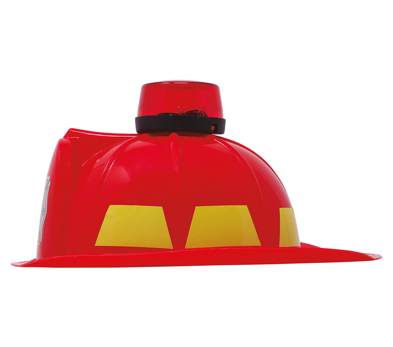 FIREMAN HELMET WITH SIREN, LIGHT AND SOU