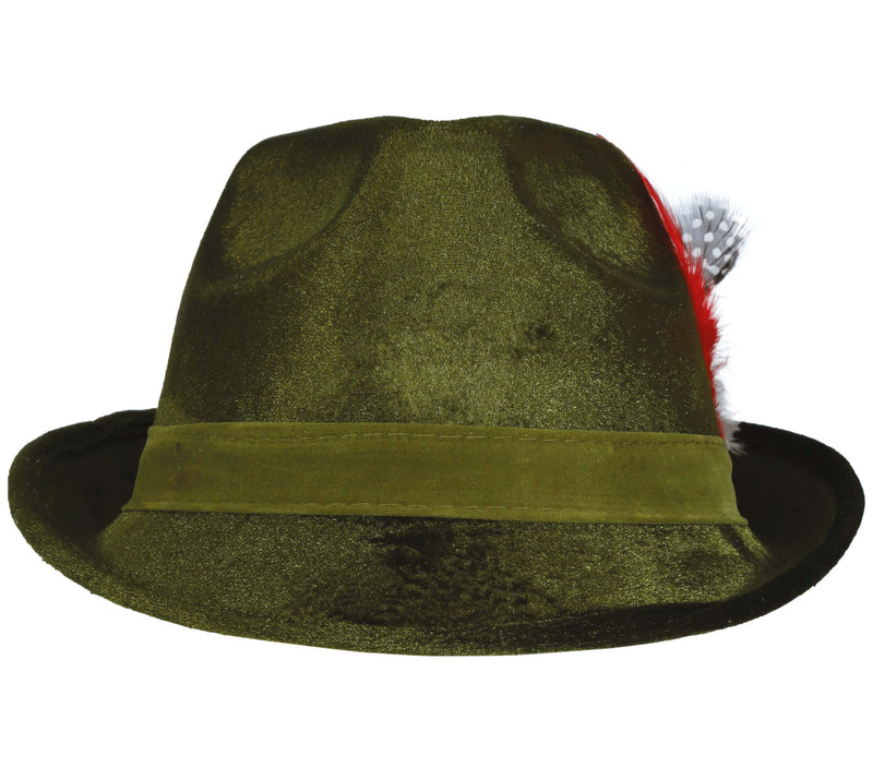 TIDAL HAT WITH FEATHER, VELVET