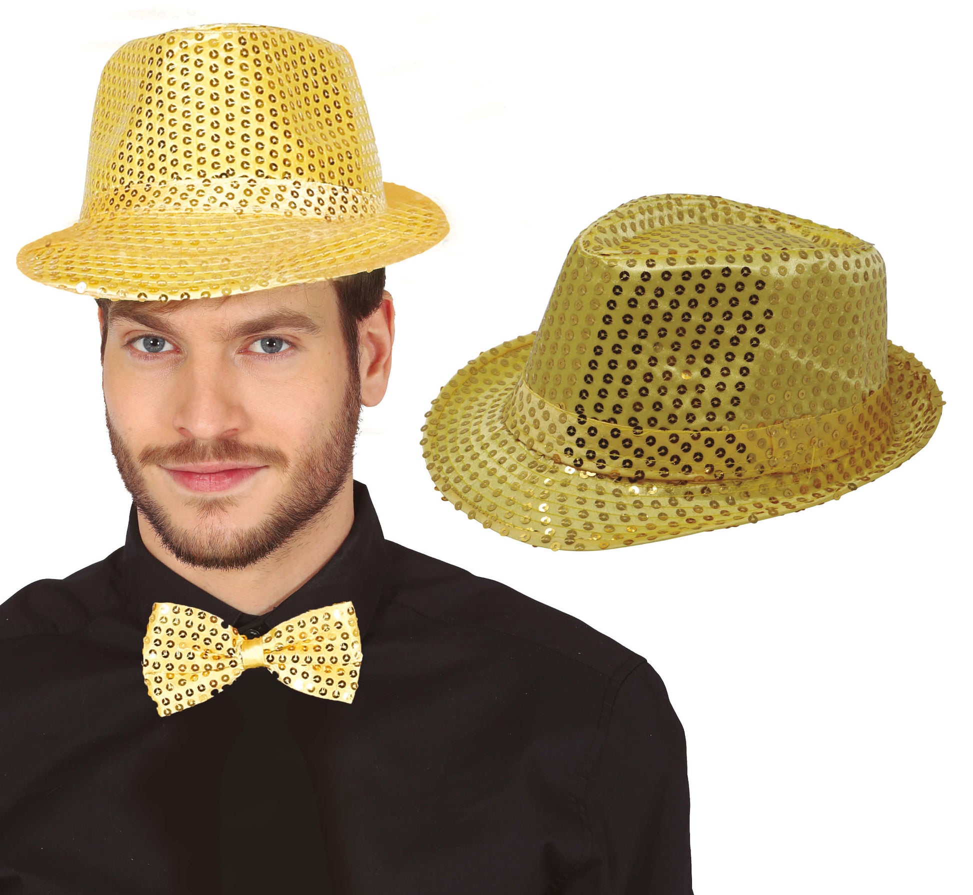 SEQUINED GANGSTER HAT