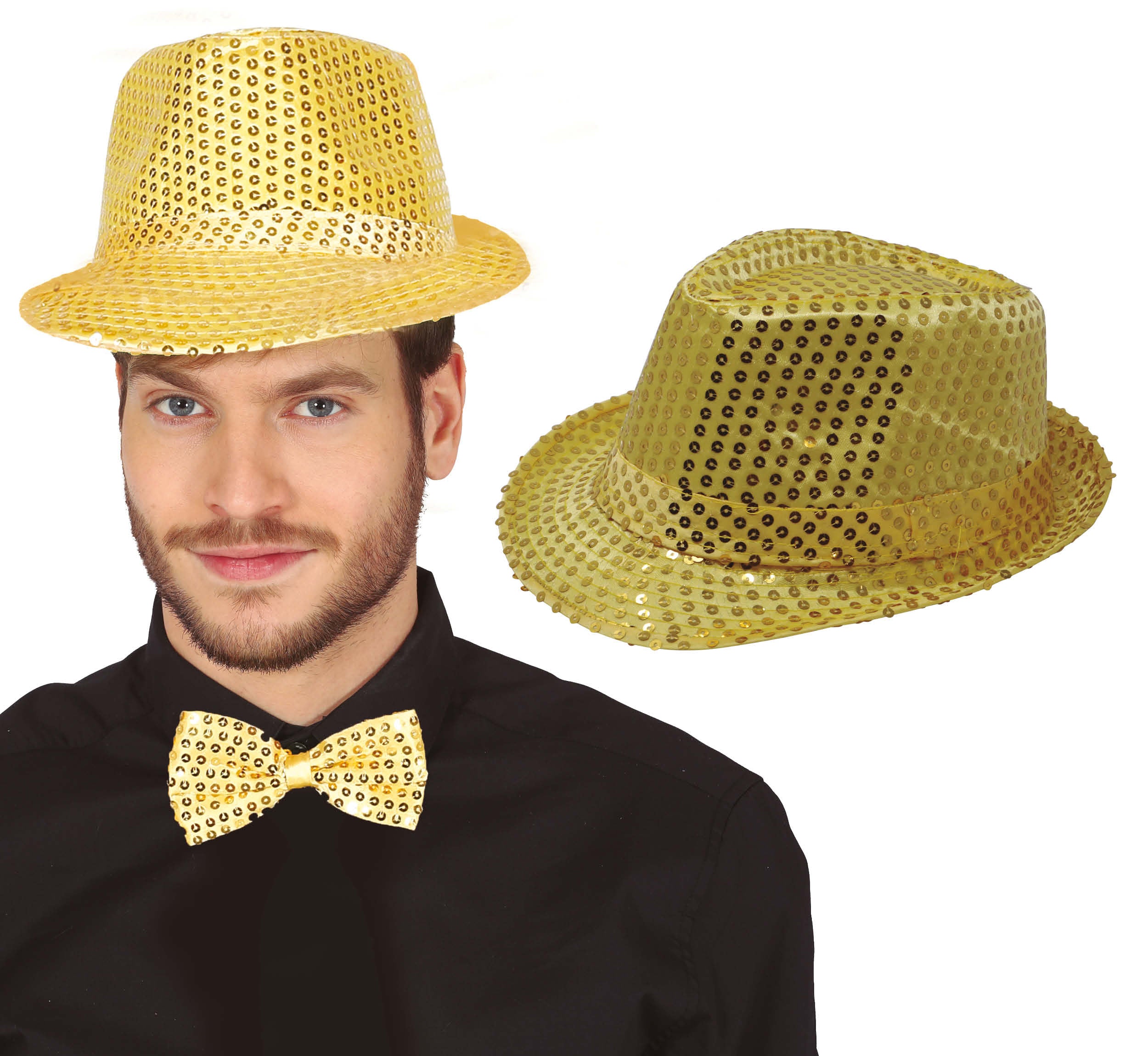 SEQUINED GANGSTER HAT