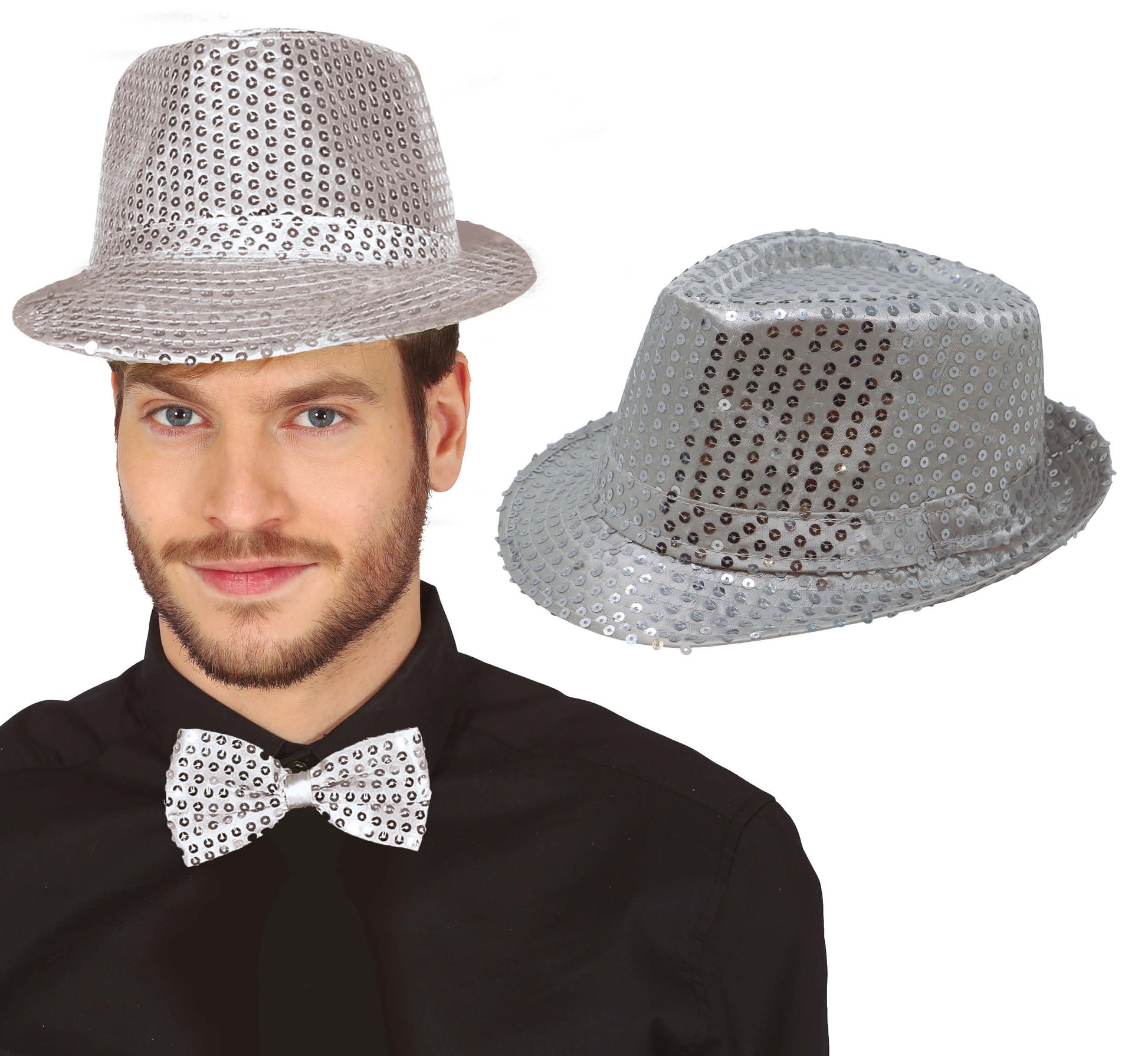 SEQUINED GANGSTER HAT