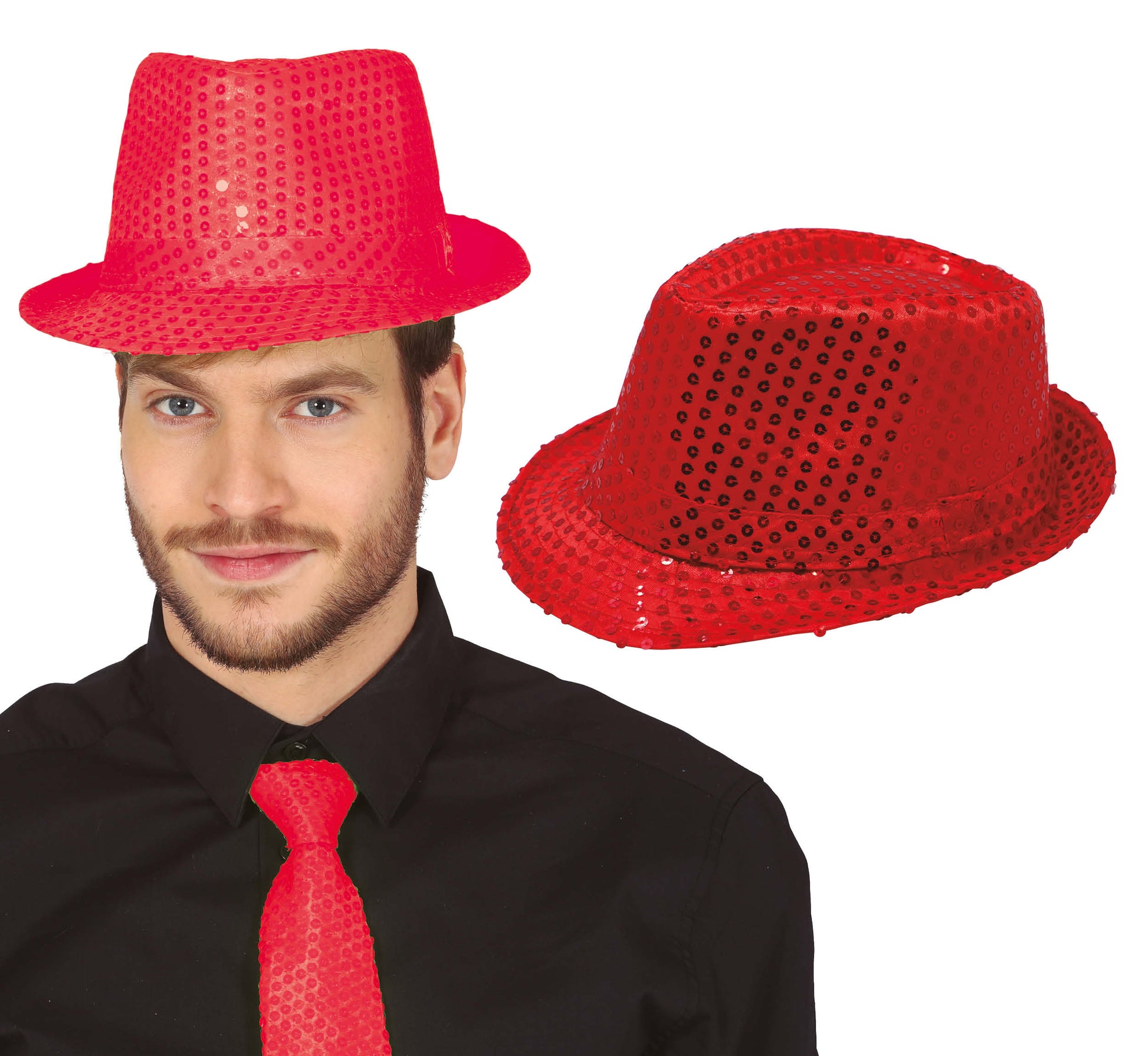 SEQUINED GANGSTER HAT