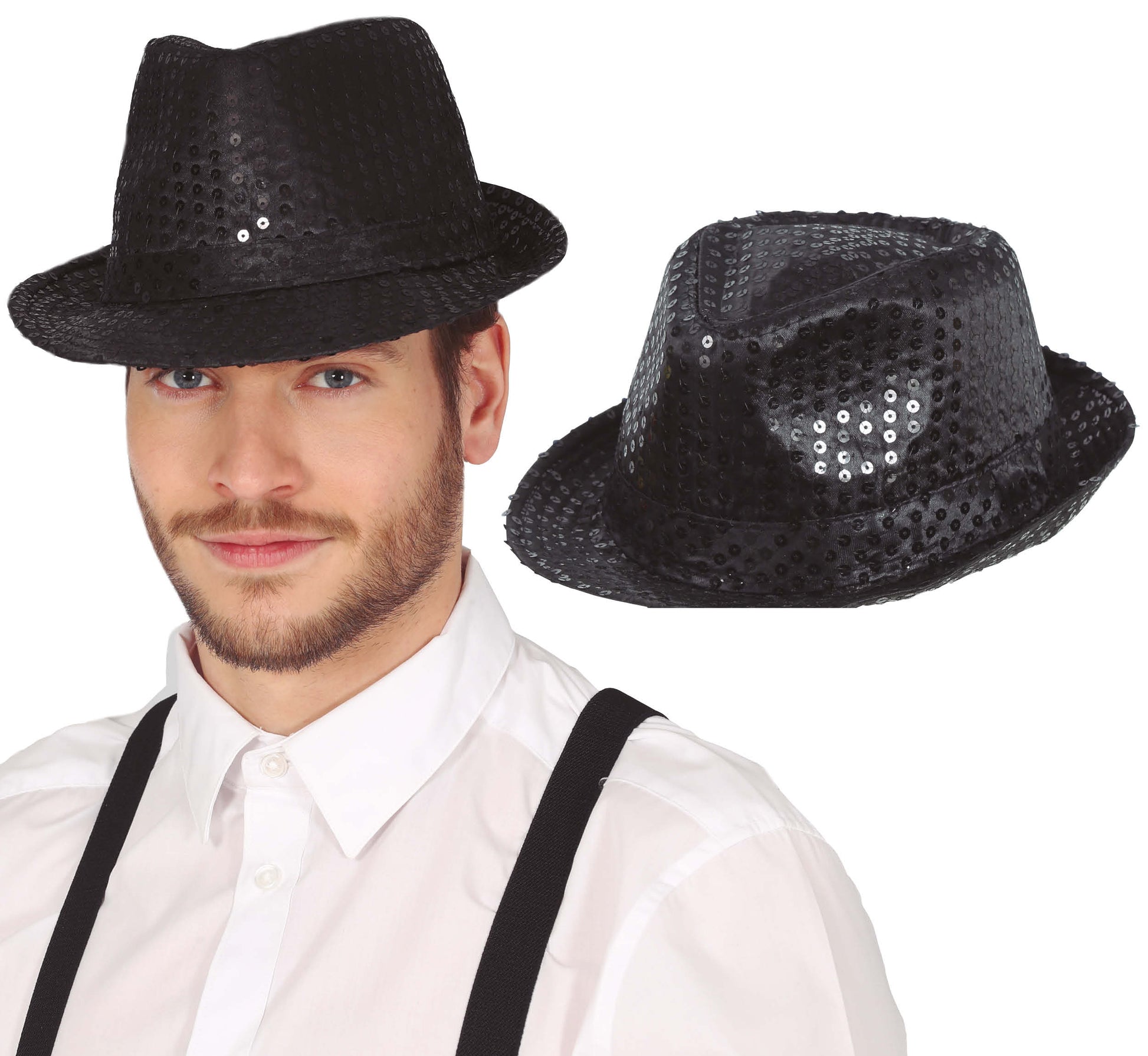 SEQUINED GANGSTER HAT
