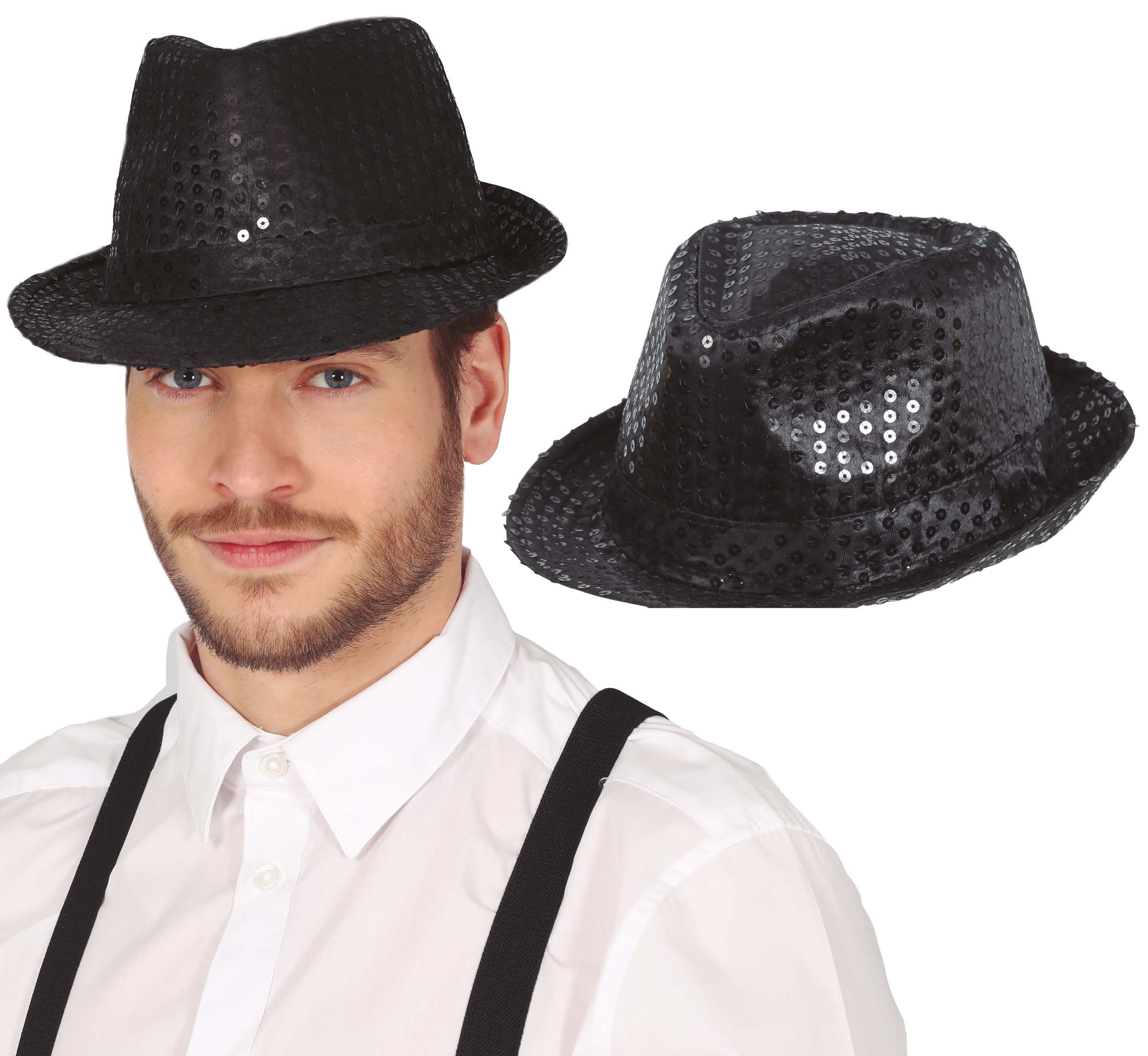 SEQUINED GANGSTER HAT