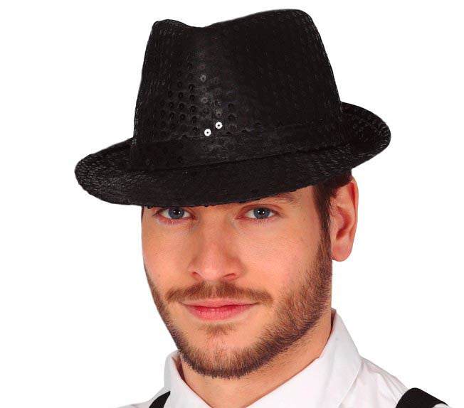 SEQUINED GANGSTER HAT