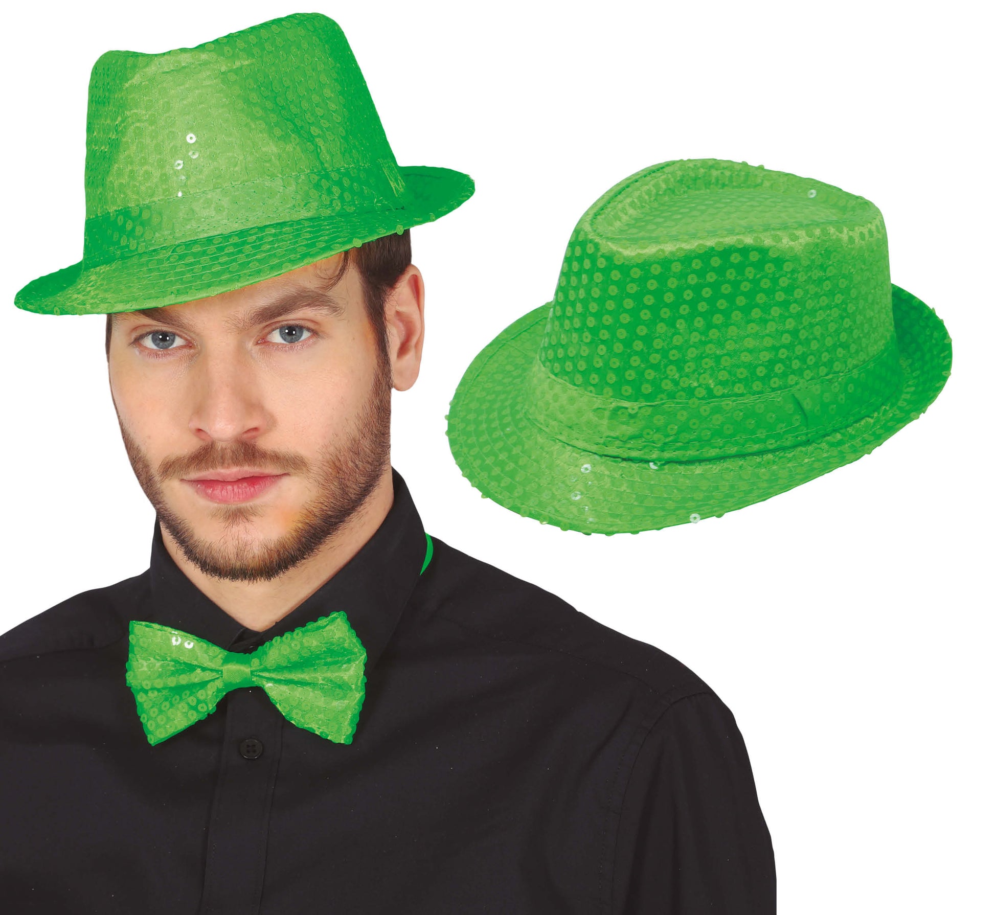 SEQUINED GANGSTER HAT