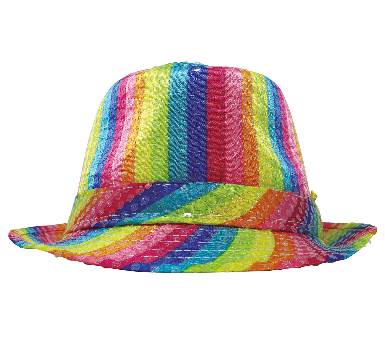 MULTICOLOR SEQUIN GANGSTER HAT