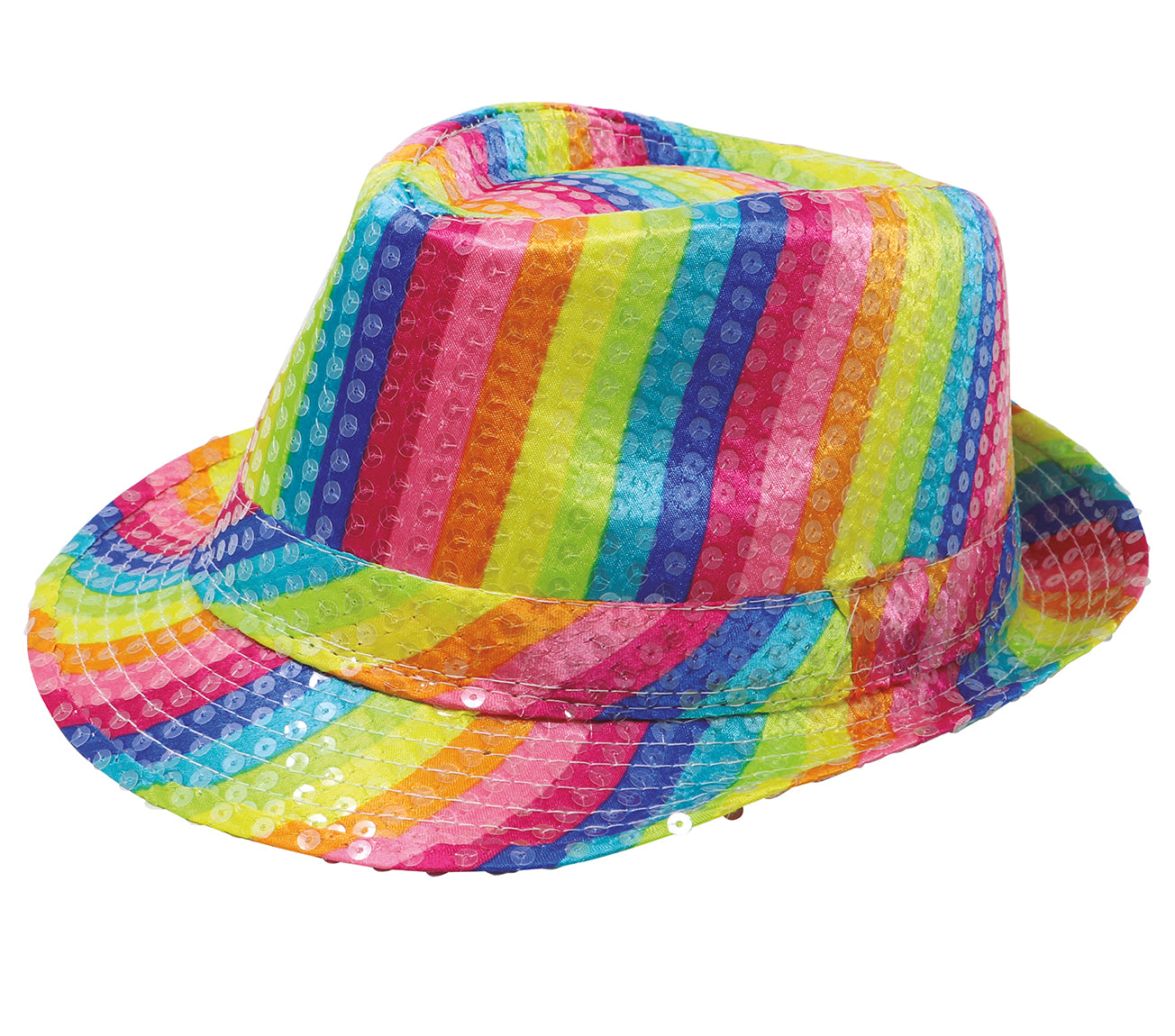 MULTICOLOR SEQUIN GANGSTER HAT