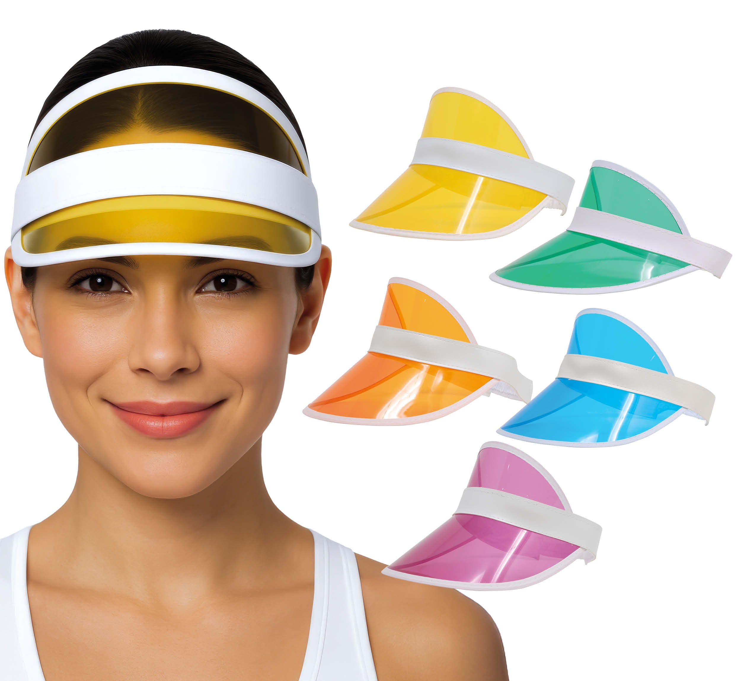 TRANSPARENT HAT ASSORTED COLORS