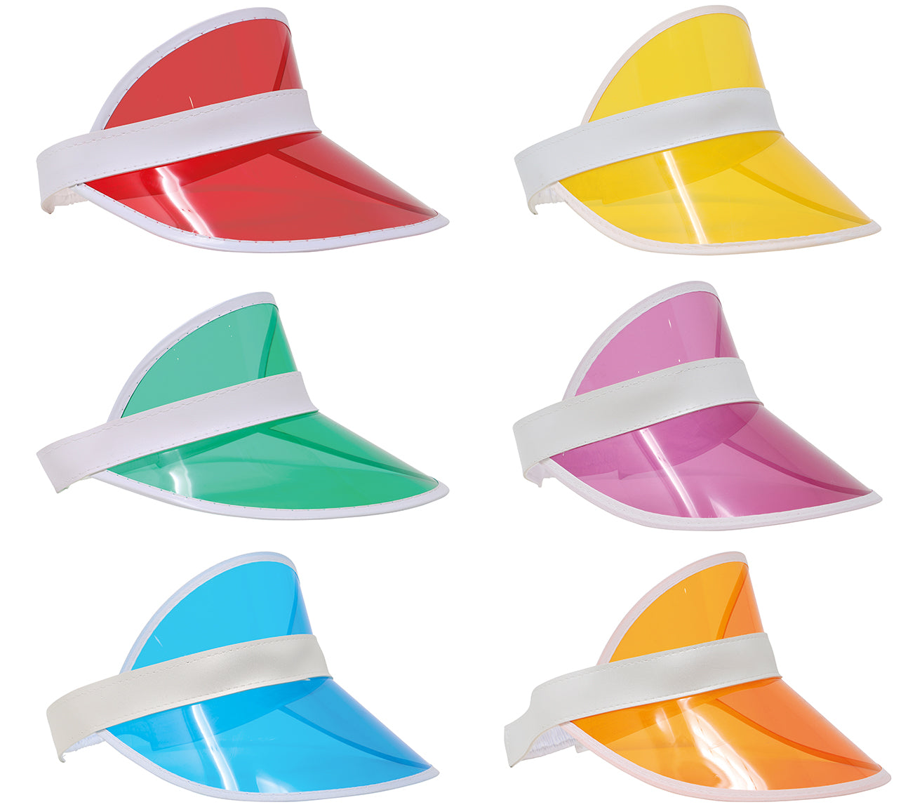 TRANSPARENT HAT ASSORTED COLORS