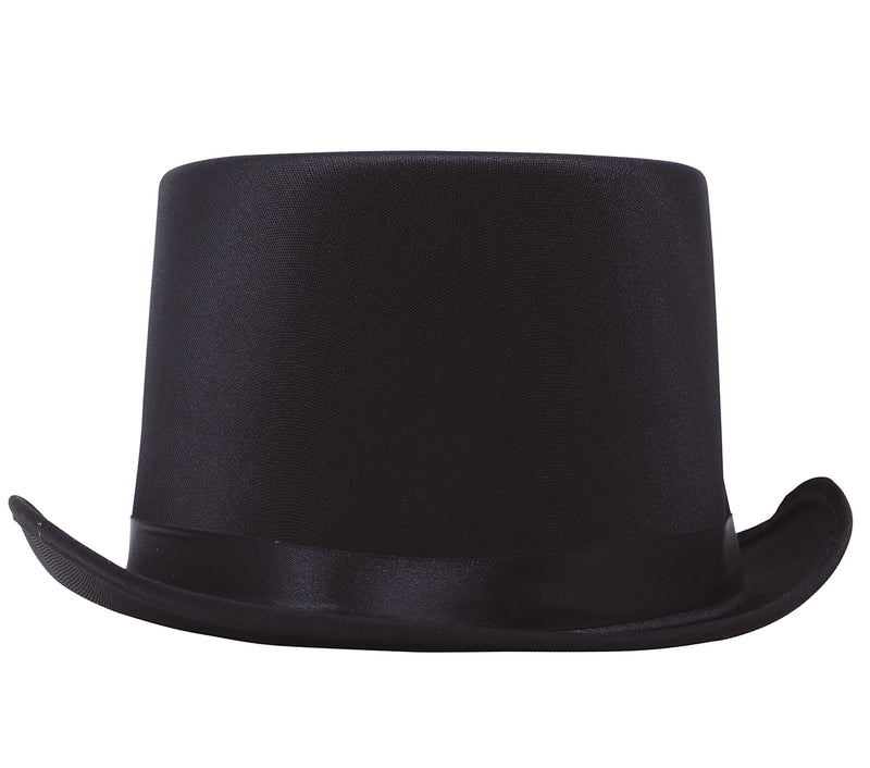 HAT, SATIN, HIGH QUALITY BLACK ADULT