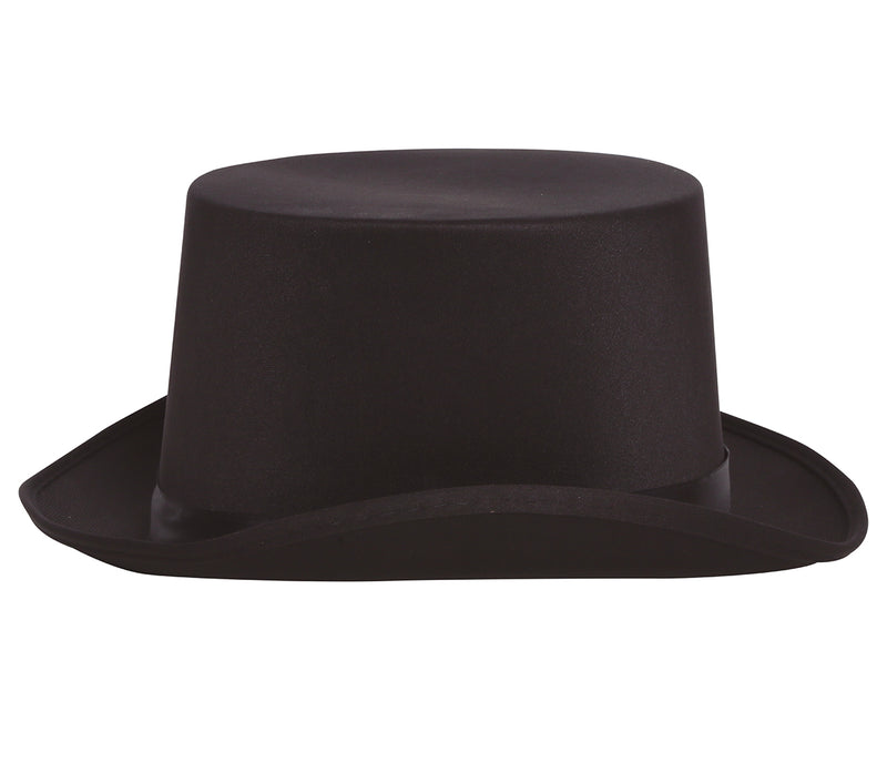 HAT, SATIN, HIGH QUALITY BLACK ADULT