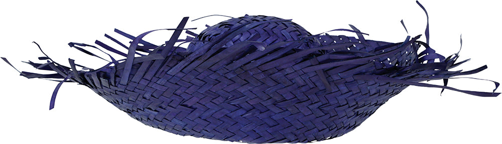 HAT SCARECROW BLUE STRAW