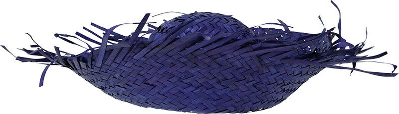 HAT SCARECROW BLUE STRAW