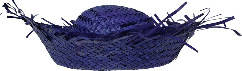 HAT SCARECROW BLUE STRAW