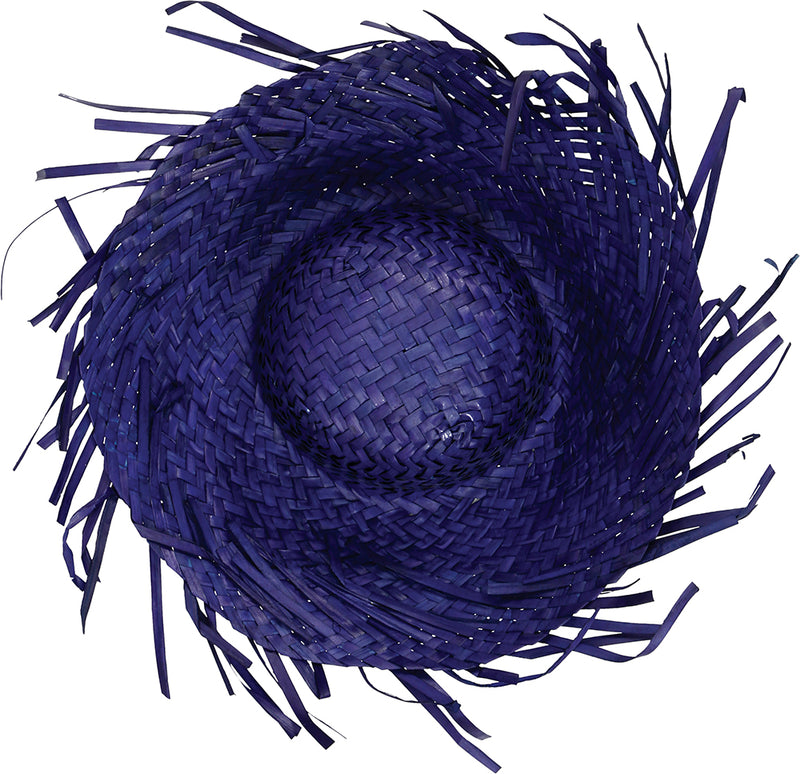HAT SCARECROW BLUE STRAW