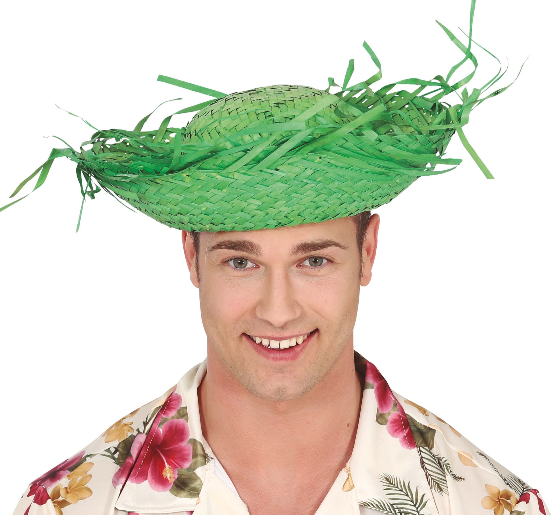 HAT SCARECROW GREEN STRAW
