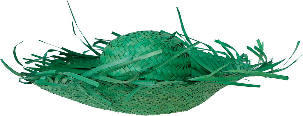HAT SCARECROW GREEN STRAW