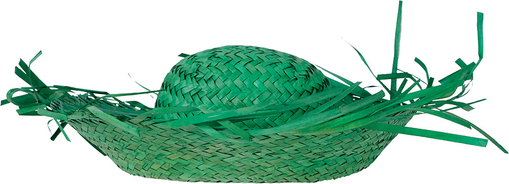 HAT SCARECROW GREEN STRAW