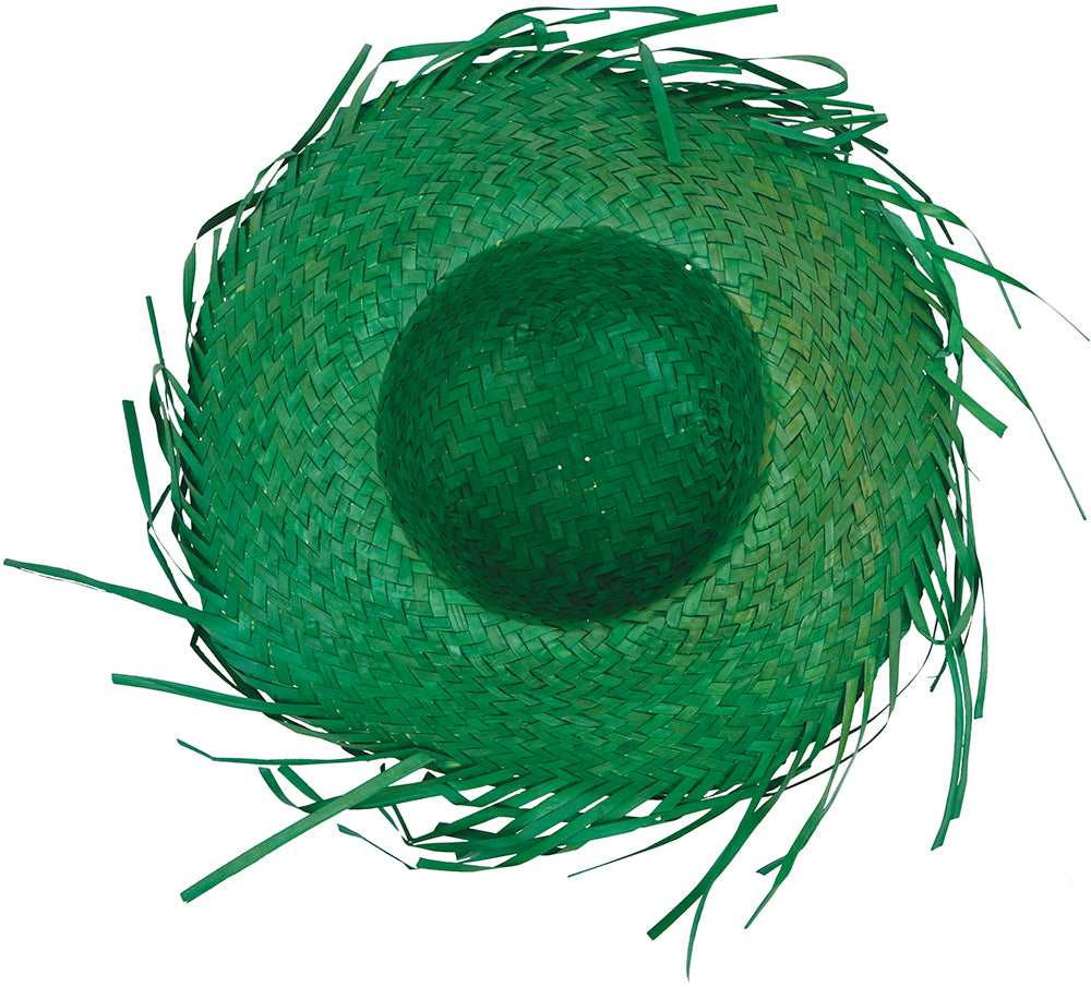 HAT SCARECROW GREEN STRAW