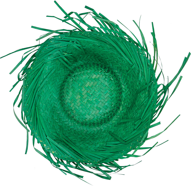 HAT SCARECROW GREEN STRAW