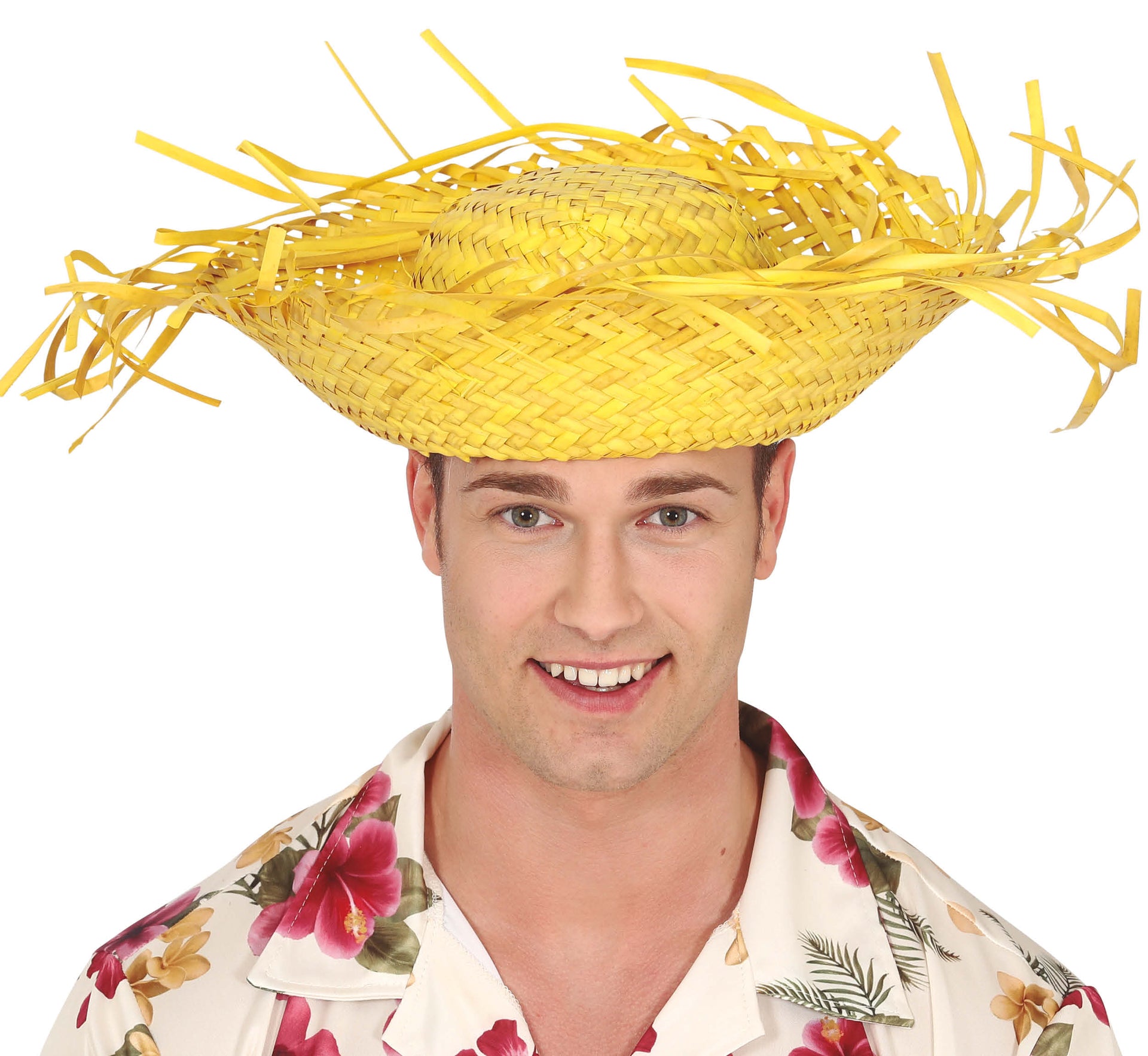 HAT SCARECROW YELLOW STRAW