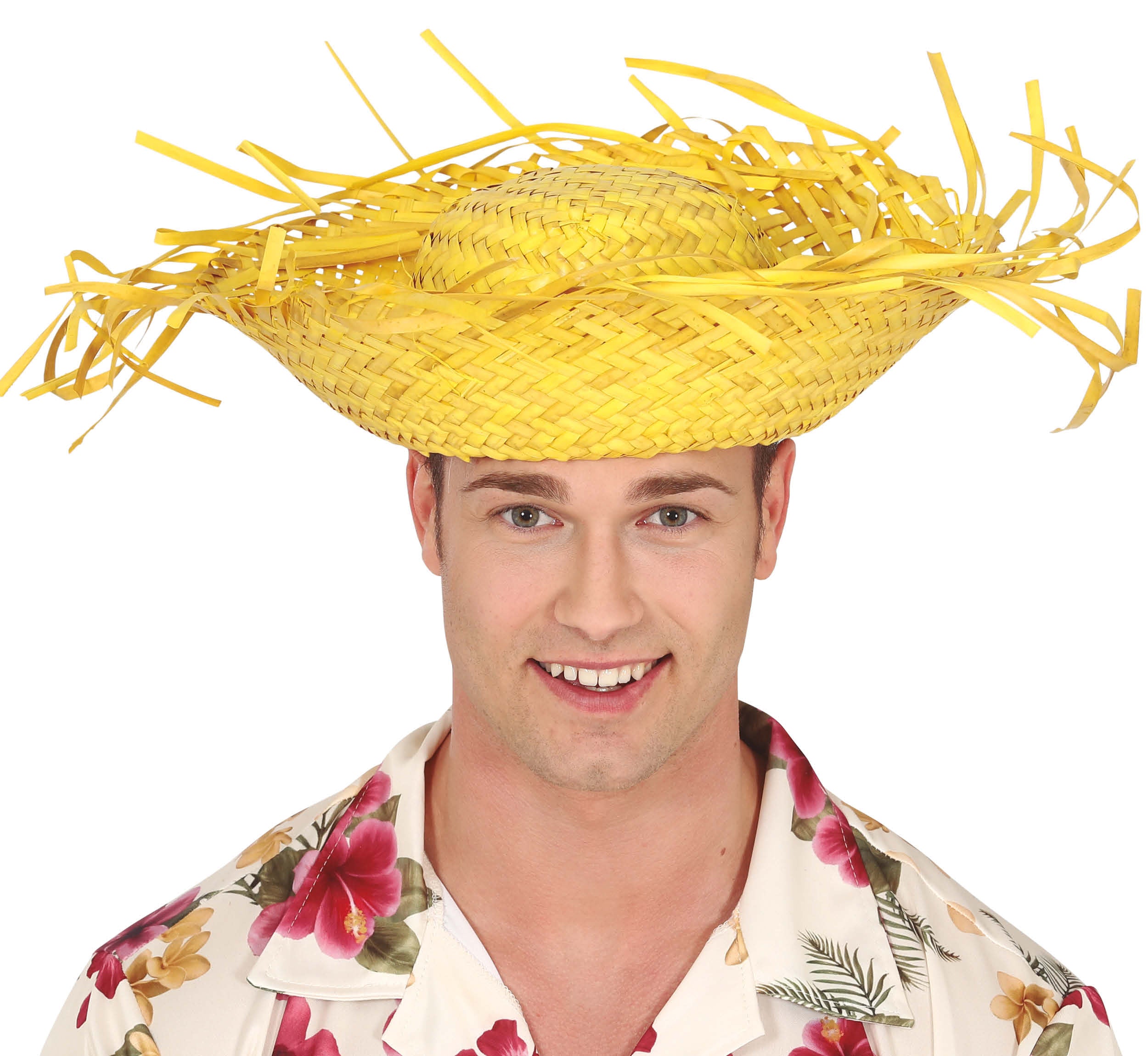 HAT SCARECROW YELLOW STRAW