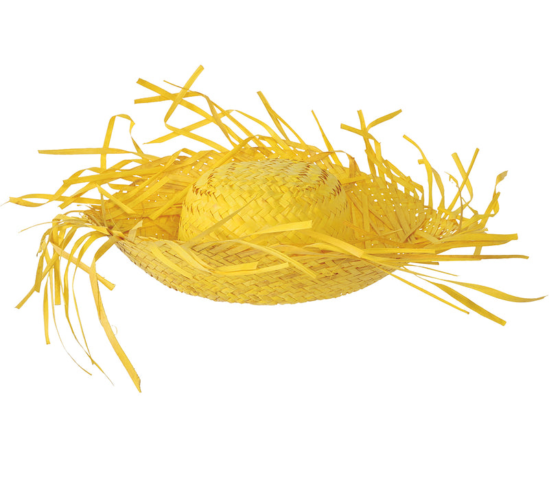 HAT SCARECROW YELLOW STRAW