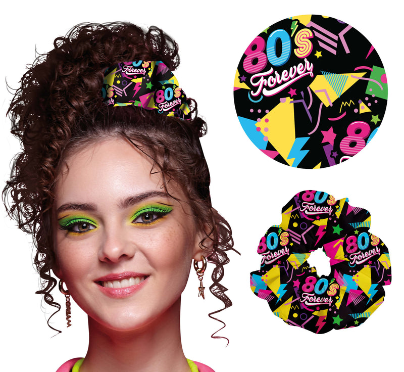 80S SCRUNCHIE HAIR BAND