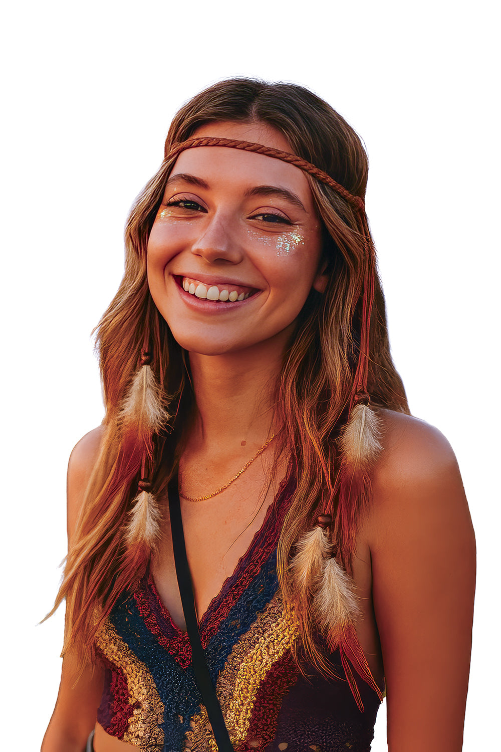 HANGING FEATHER HEADBAND