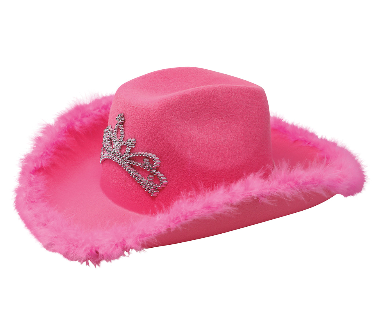PINK COWBOY HAT WITH HEADBAND