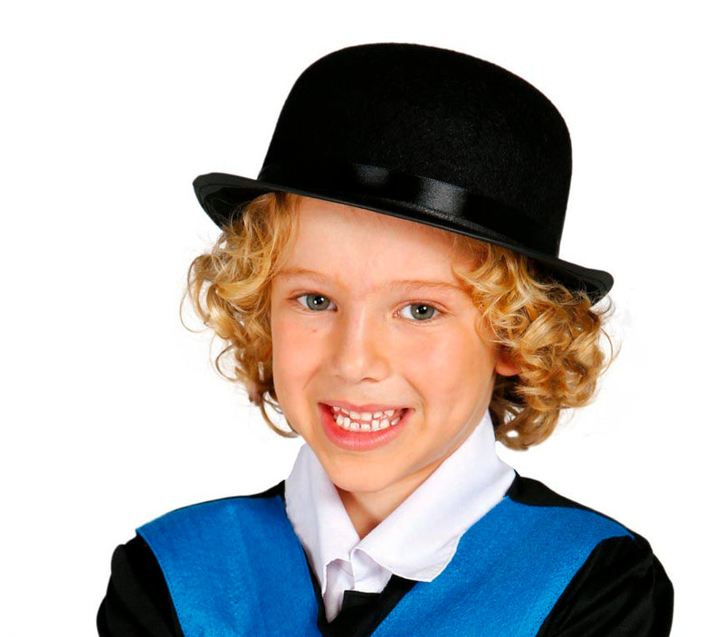 CHILD FELT BOWLER HAT