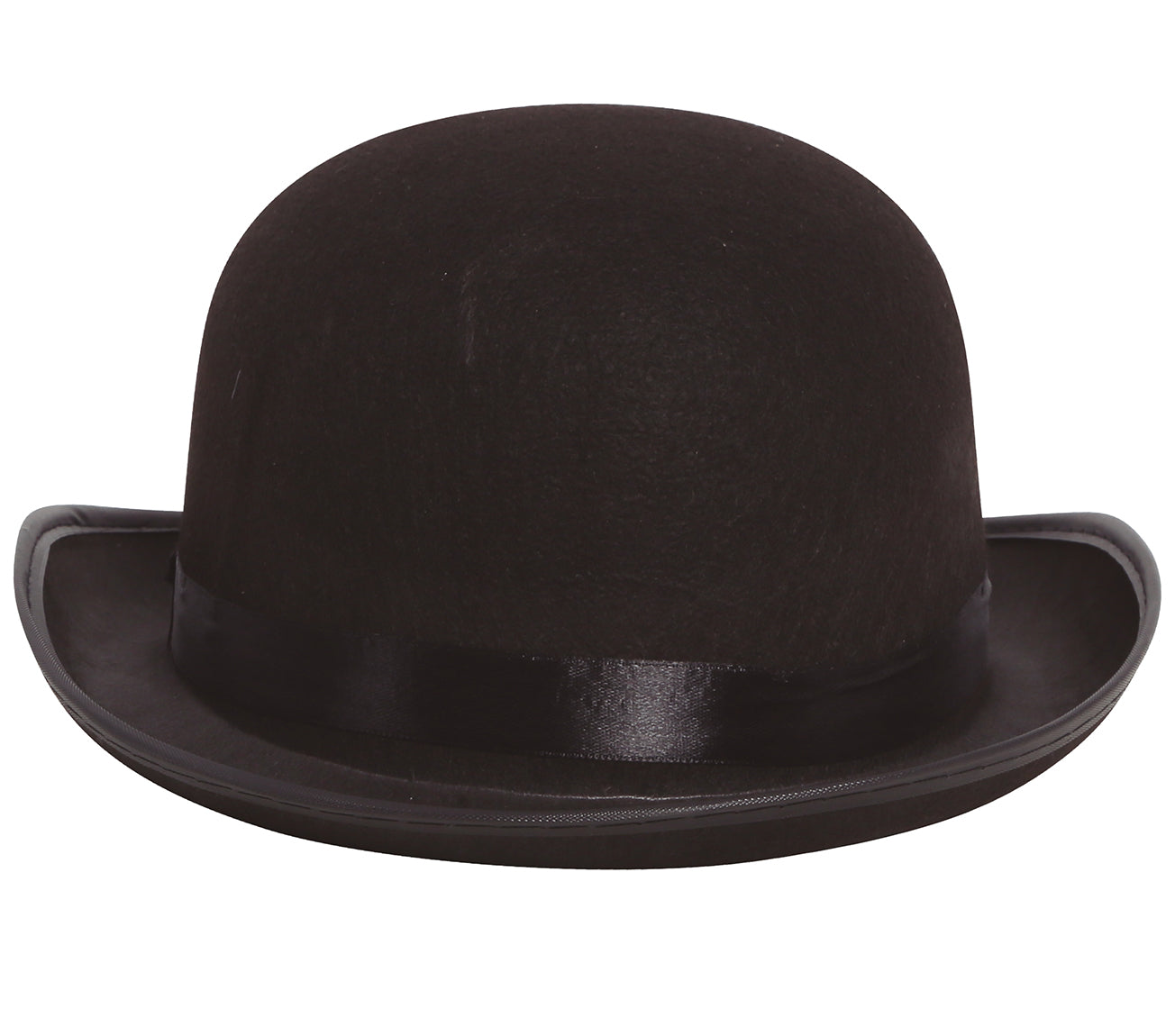 BLACK FELT BOWLER HAT