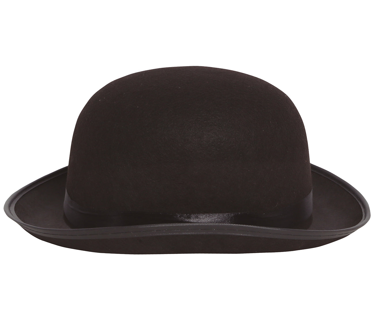 BLACK FELT BOWLER HAT