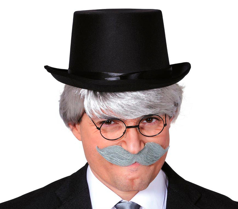 BLACK FELT TOP HAT