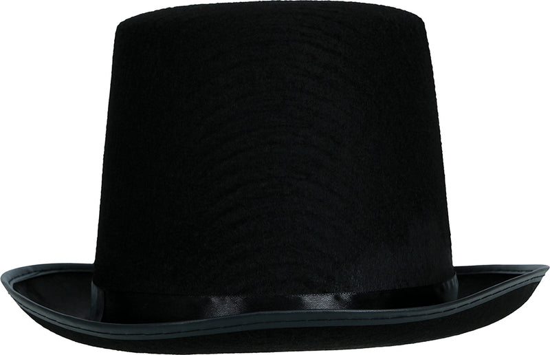 BLACK FELT TOP HAT