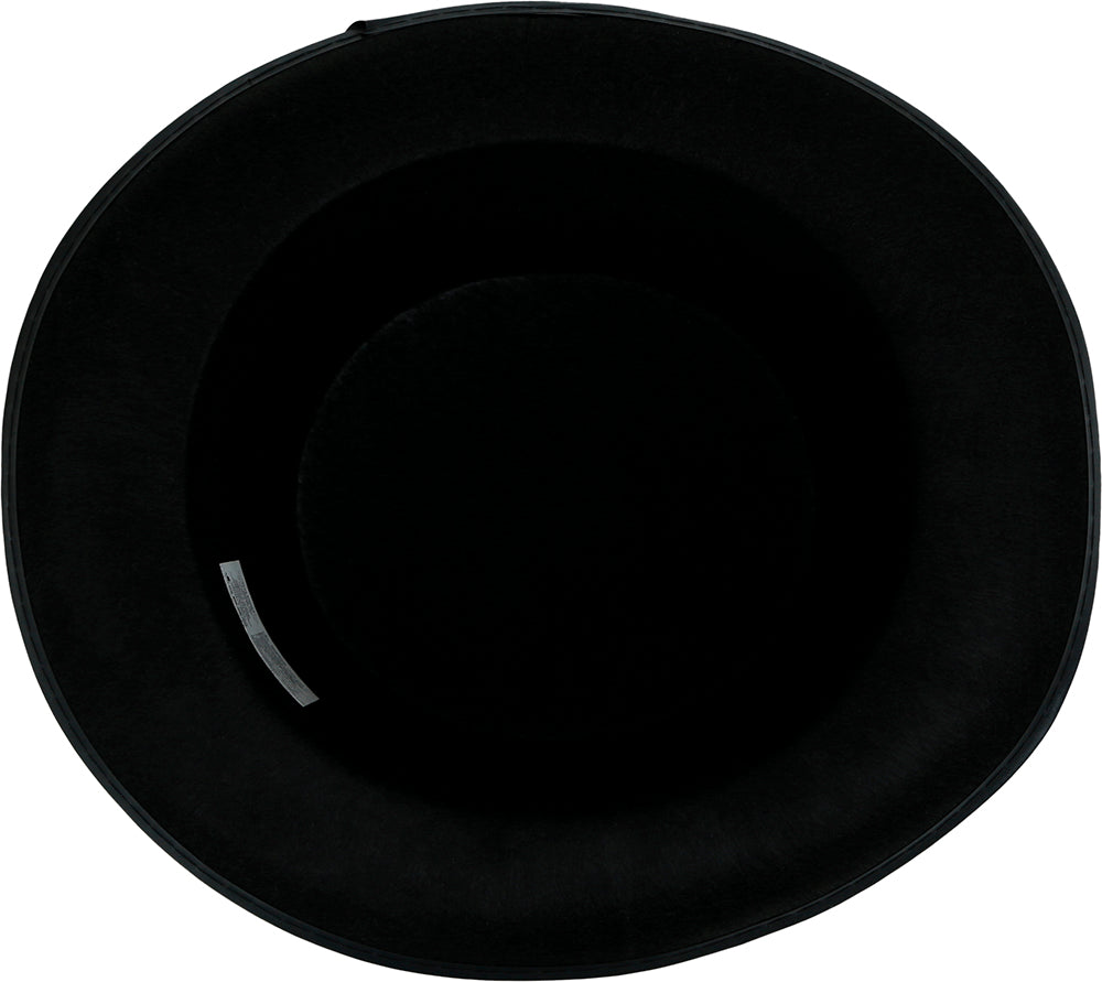 BLACK FELT TOP HAT