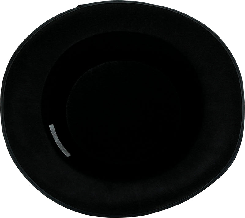 BLACK FELT TOP HAT