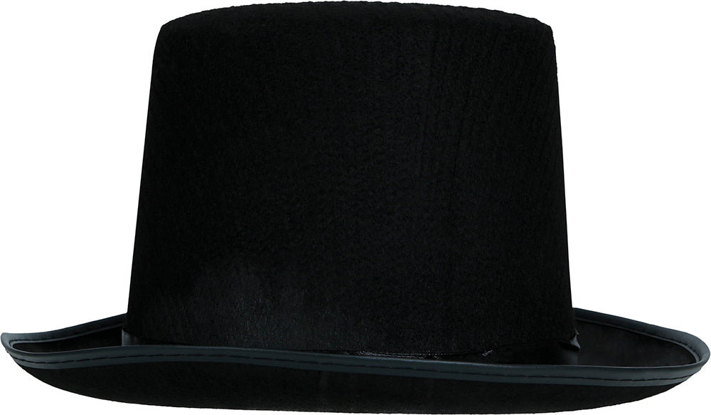 BLACK FELT TOP HAT